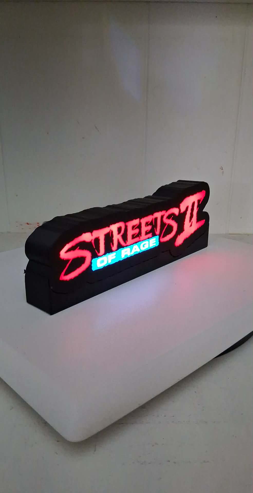 Streets Of Rage Light Box LED light box – custom 3D printed – Lit Layer Creations